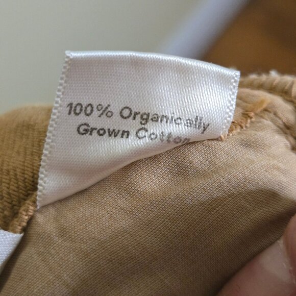 Reformation Evie Pants Butterscotch Paperbag Belted Ankle Organic Cotton Size28 - Picture 12 of 12